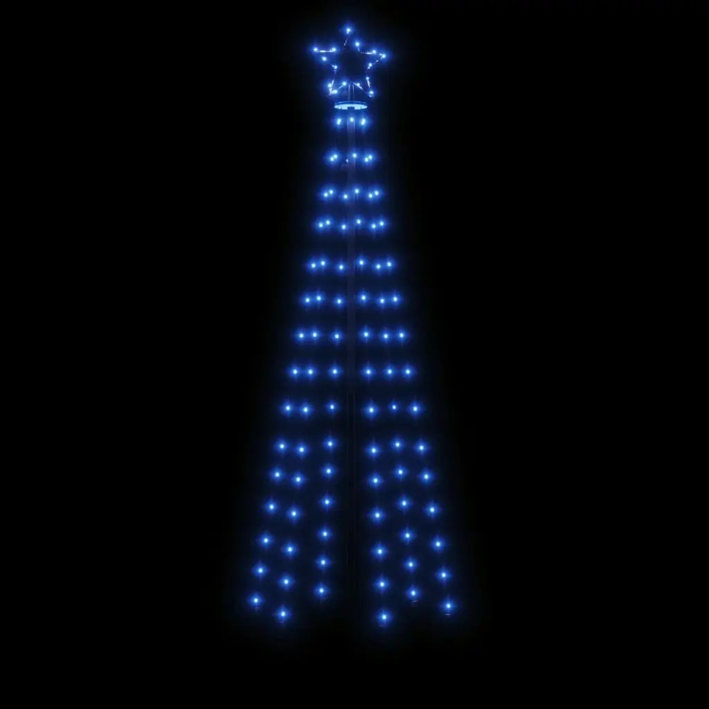 180cm Blue LED Christmas Cone Tree for Holiday Decor