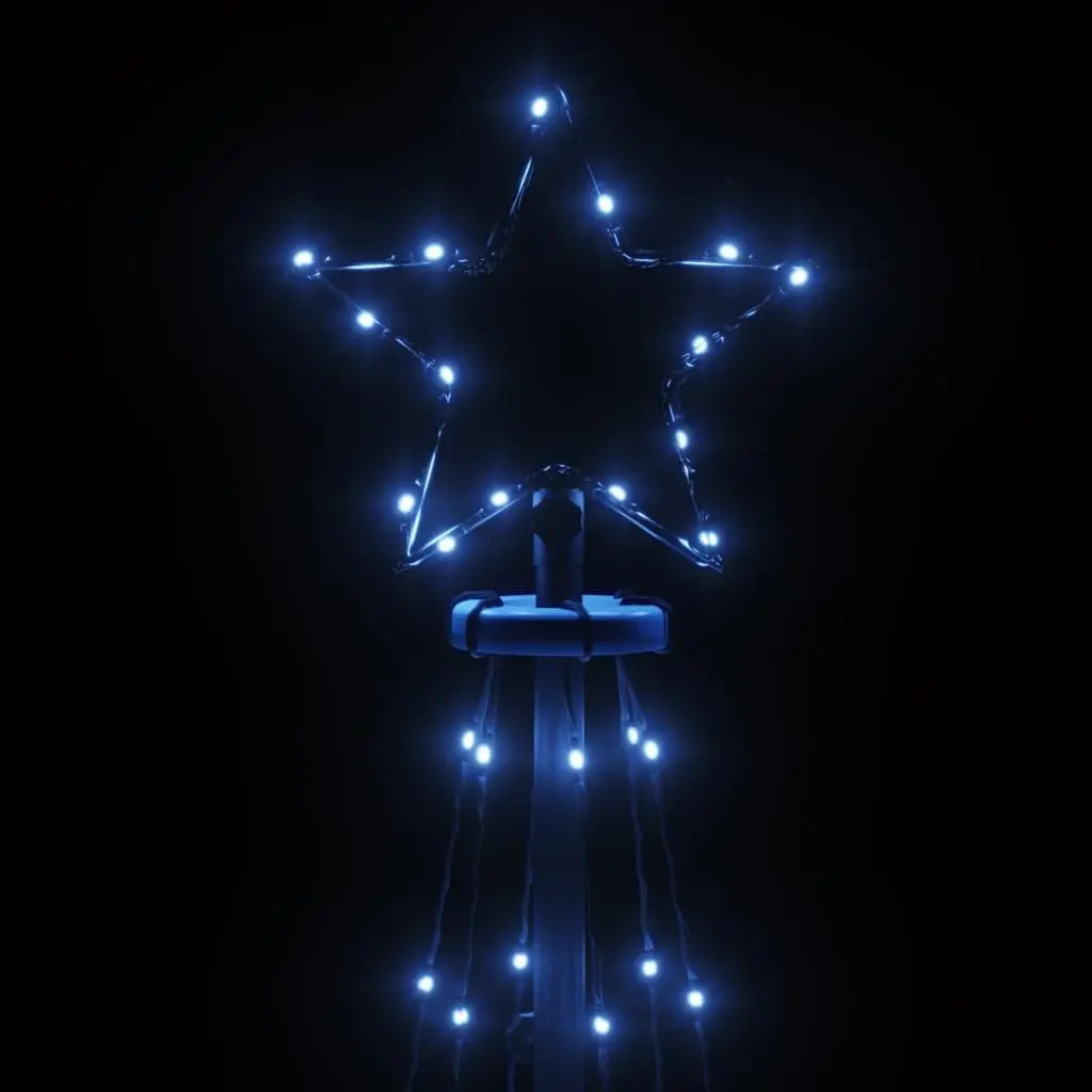 180cm Blue LED Christmas Cone Tree for Holiday Decor