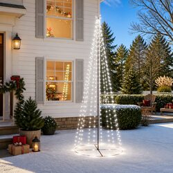 Versatile Christmas Cone Tree with 310 LEDs - Ideal for Any Space
