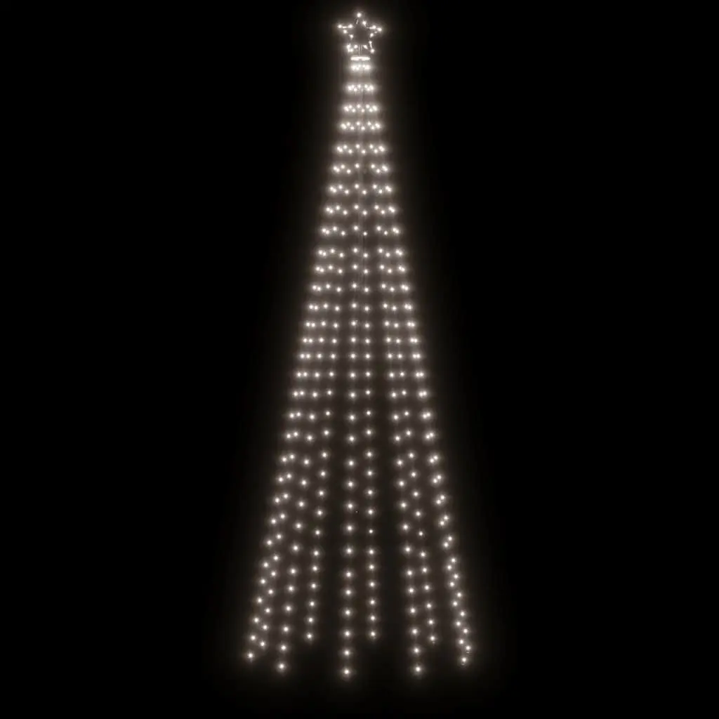 Christmas Cone Tree 310 Cold White LEDs 100x300cm Indoor Outdoor Holiday