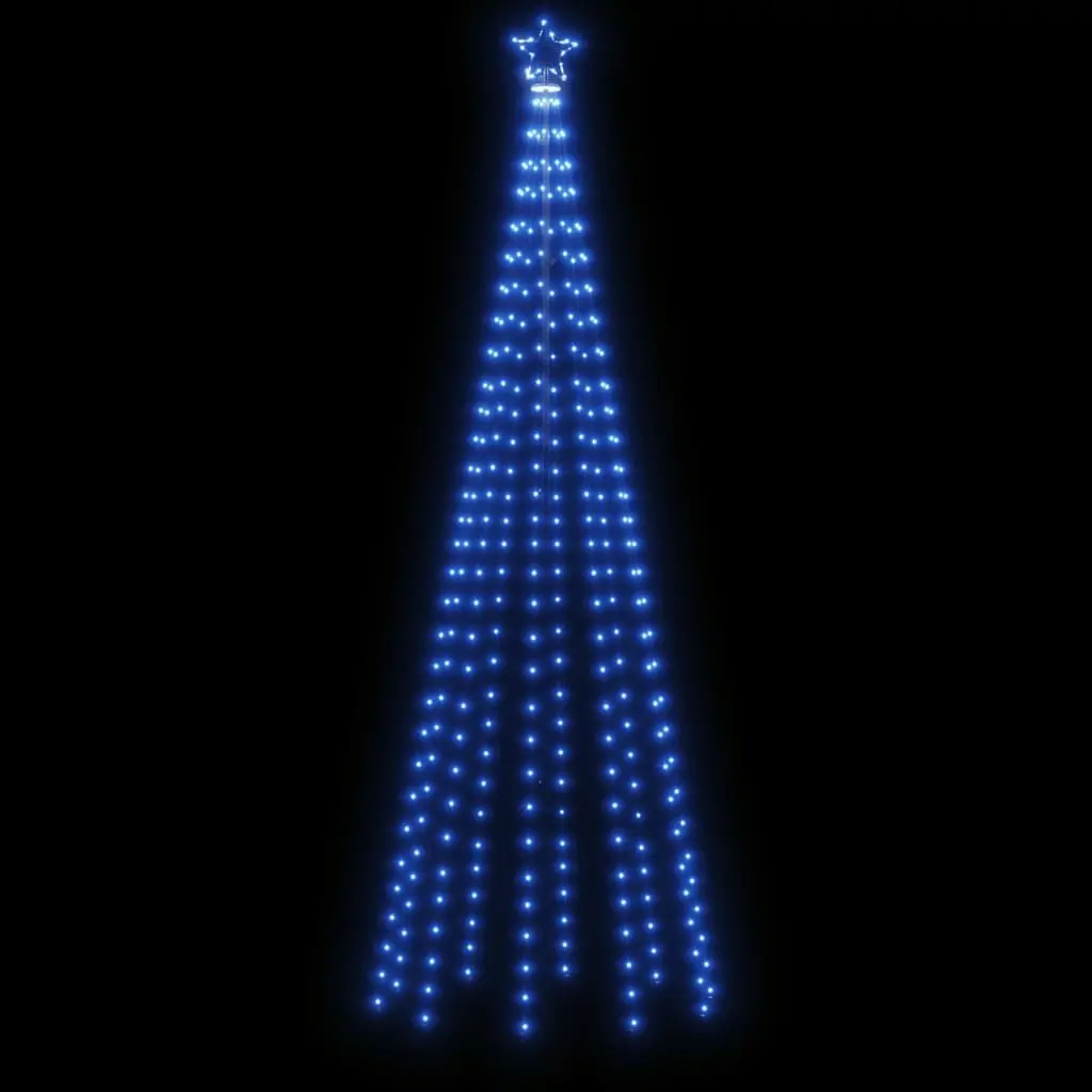 Christmas Cone Tree LED 310 Lights 100x300cm Blue Indoor Outdoor Decoration