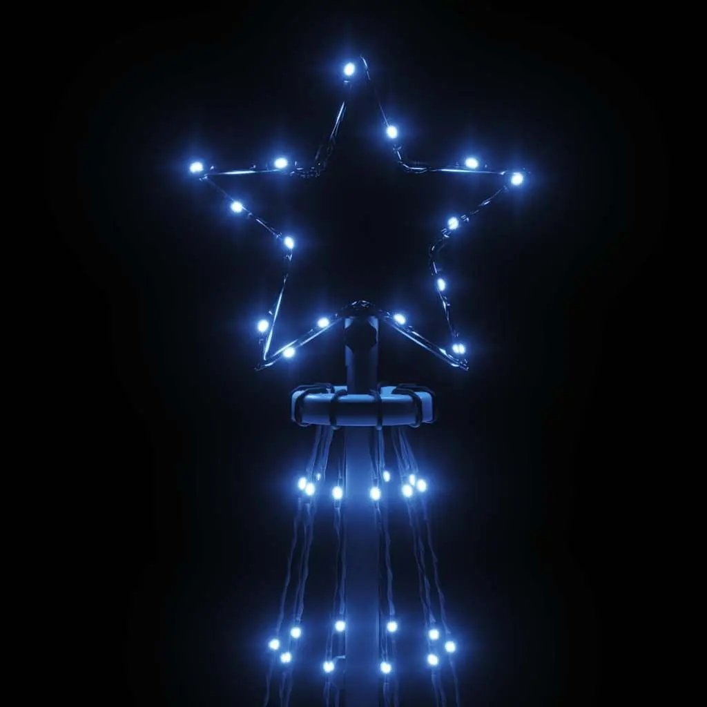 Christmas Cone Tree LED 310 Lights 100x300cm Blue Indoor Outdoor Decoration