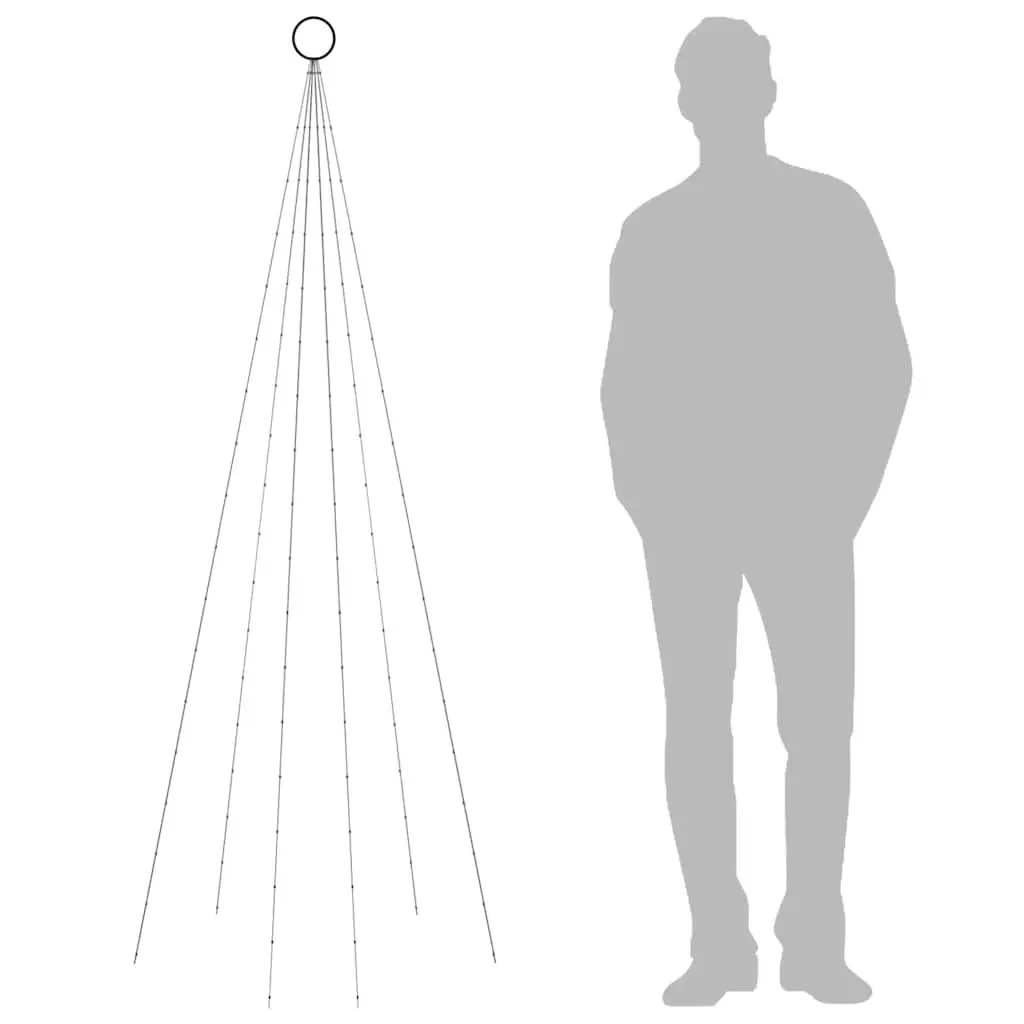 180cm Flagpole Light for Holiday Cheer