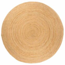 180cm Beige Jute Rug for Living Rooms and Bedrooms