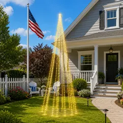 Ideal Outdoor Flagpole Christmas Tree for Holiday Celebrations