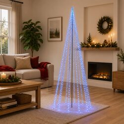 Practical 500cm Blue Christmas Tree for Any Holiday Setting