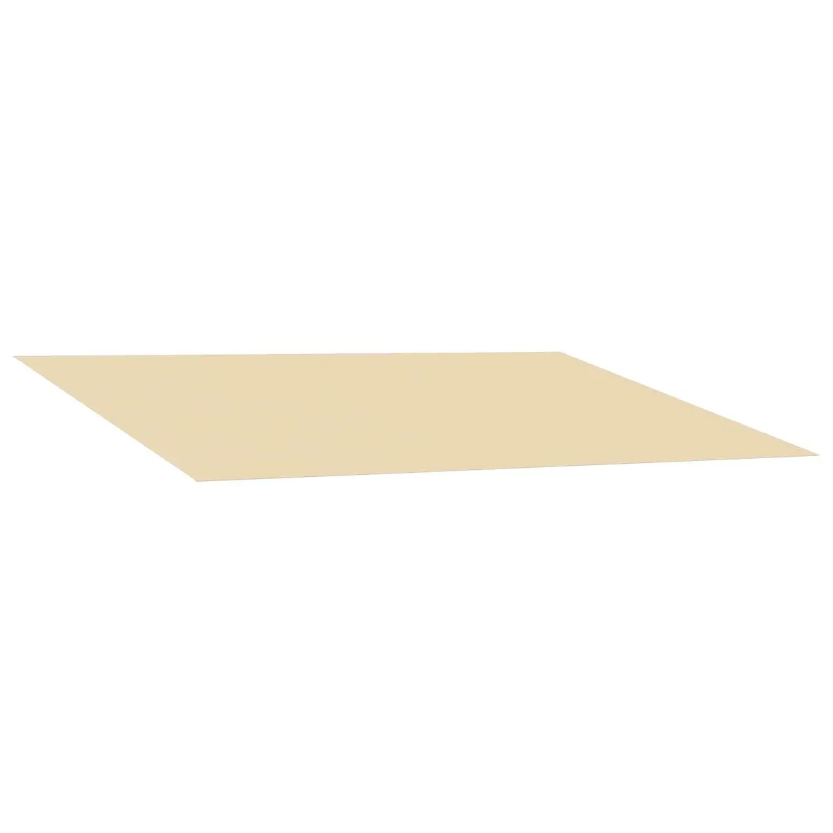 Replacement Awning Fabric Outdoor Cream Polyester 300cm x 250cm Weather Resistant