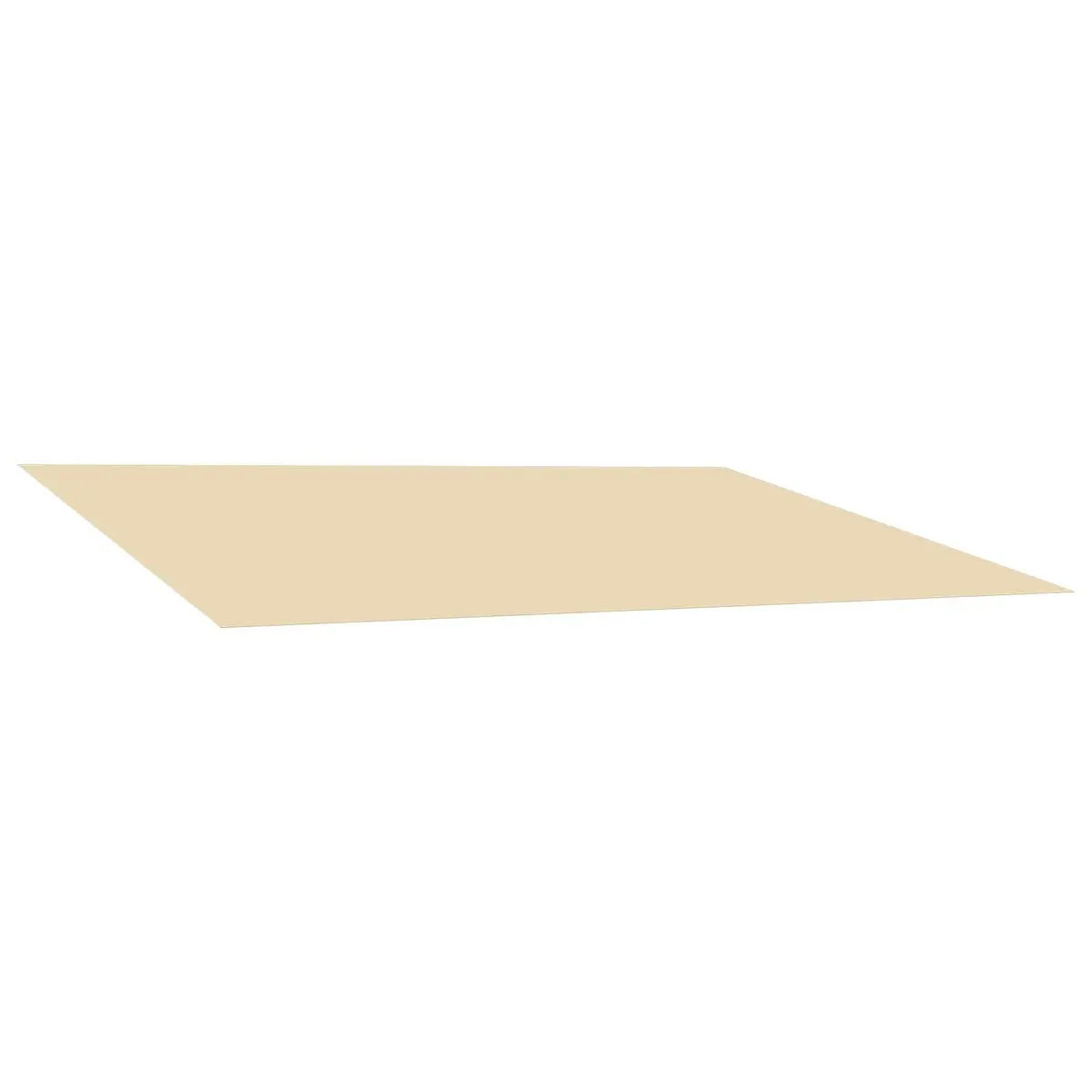 Awning Replacement Fabric Polyester 500 x 300 cm Cream UV-Resistant Shade Canopy
