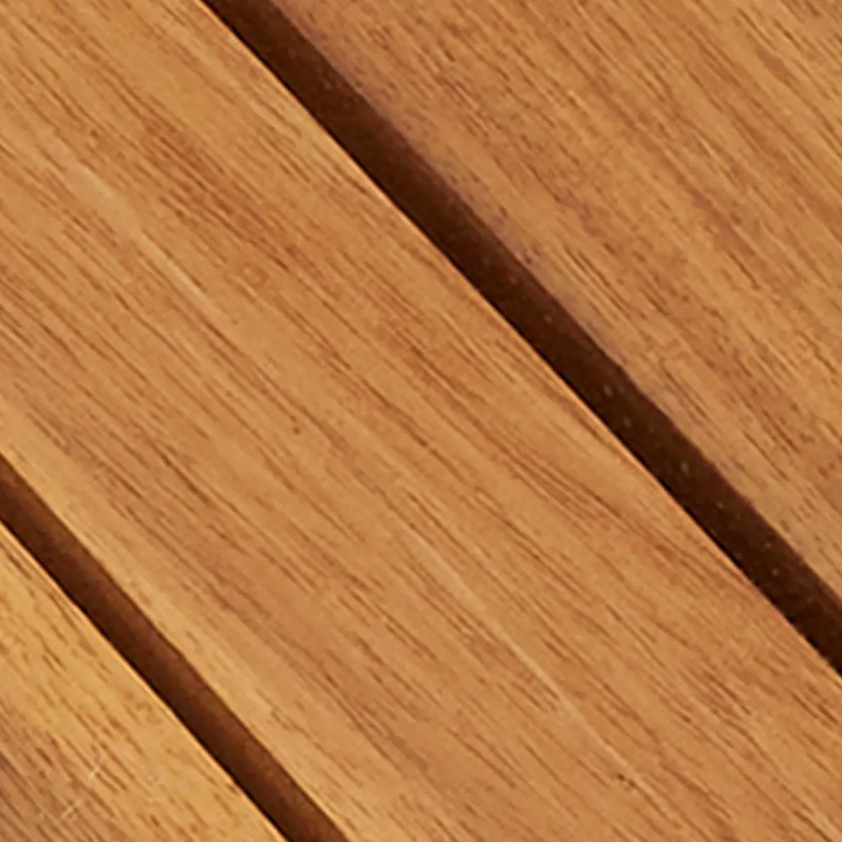 Interlocking Brown Acacia Wood Decking Tiles 30x30cm Square for Garden Patio Floor