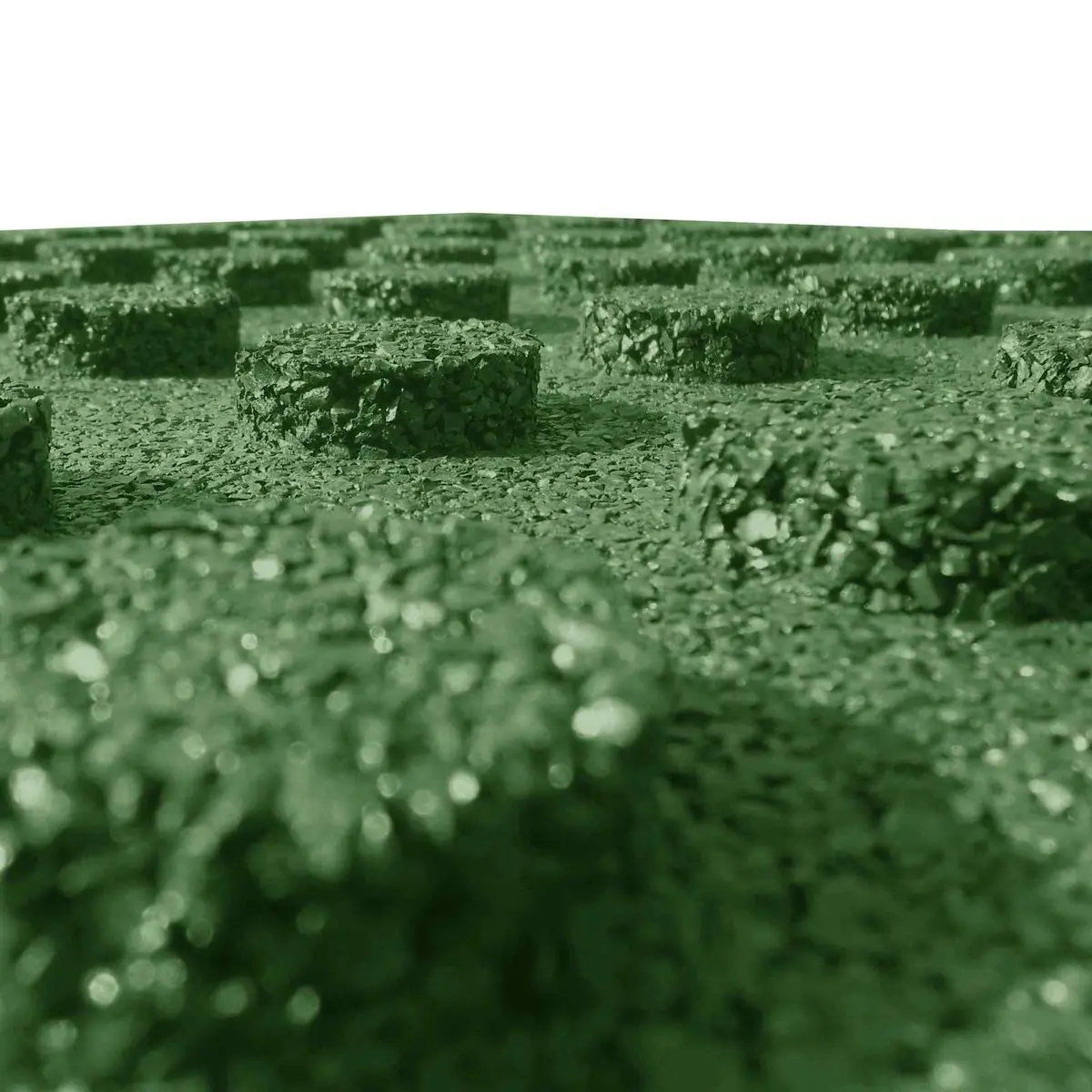 Fall Protection Tiles Rubber 50 x 50 cm Green 18 Piece