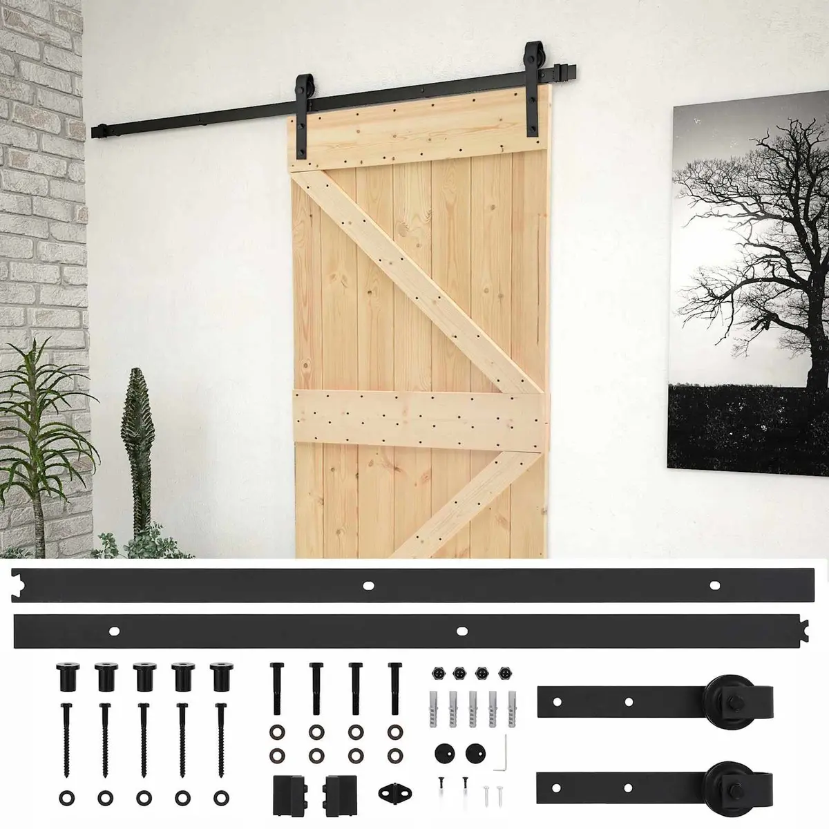 100 x 210 cm Sliding Door for Home Use