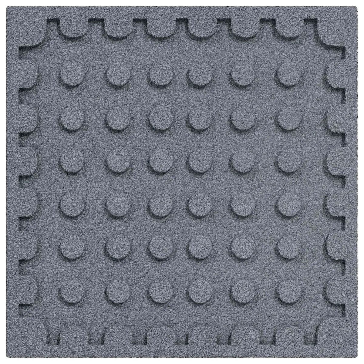 Fall Protection Tiles Rubber 50 x 50 cm Grey 3 cm Thick Outdoor Flooring Safety Mats
