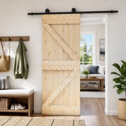 Sliding Door for Any Room: 85 x 210 cm Solid Pine