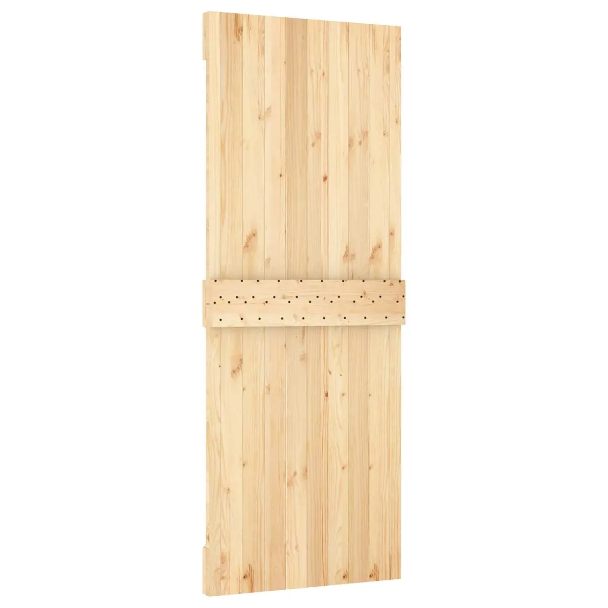 Sliding Door 80x210cm Natural White Solid Pine Wood Modern Interior Room Divider