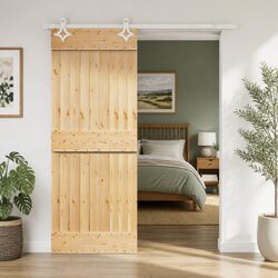 Practical Sliding Door for Room Division and Storage Concealment