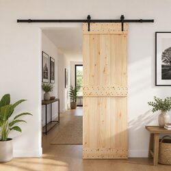 Ideal Pine Wood Sliding Door for Space Efficiency