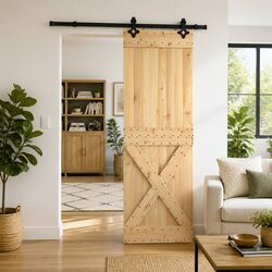 Sliding Door 70cm Modern Room Divider Wardrobe Closet Barn Style Hardware Track