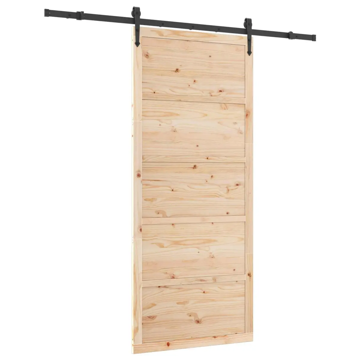 Solid Pine Sliding Door for Home Use 100 x 208 cm
