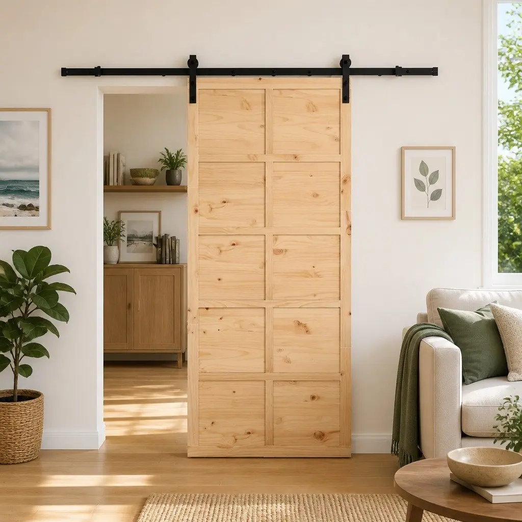 Sliding Door 80 x 208 cm for Small Spaces