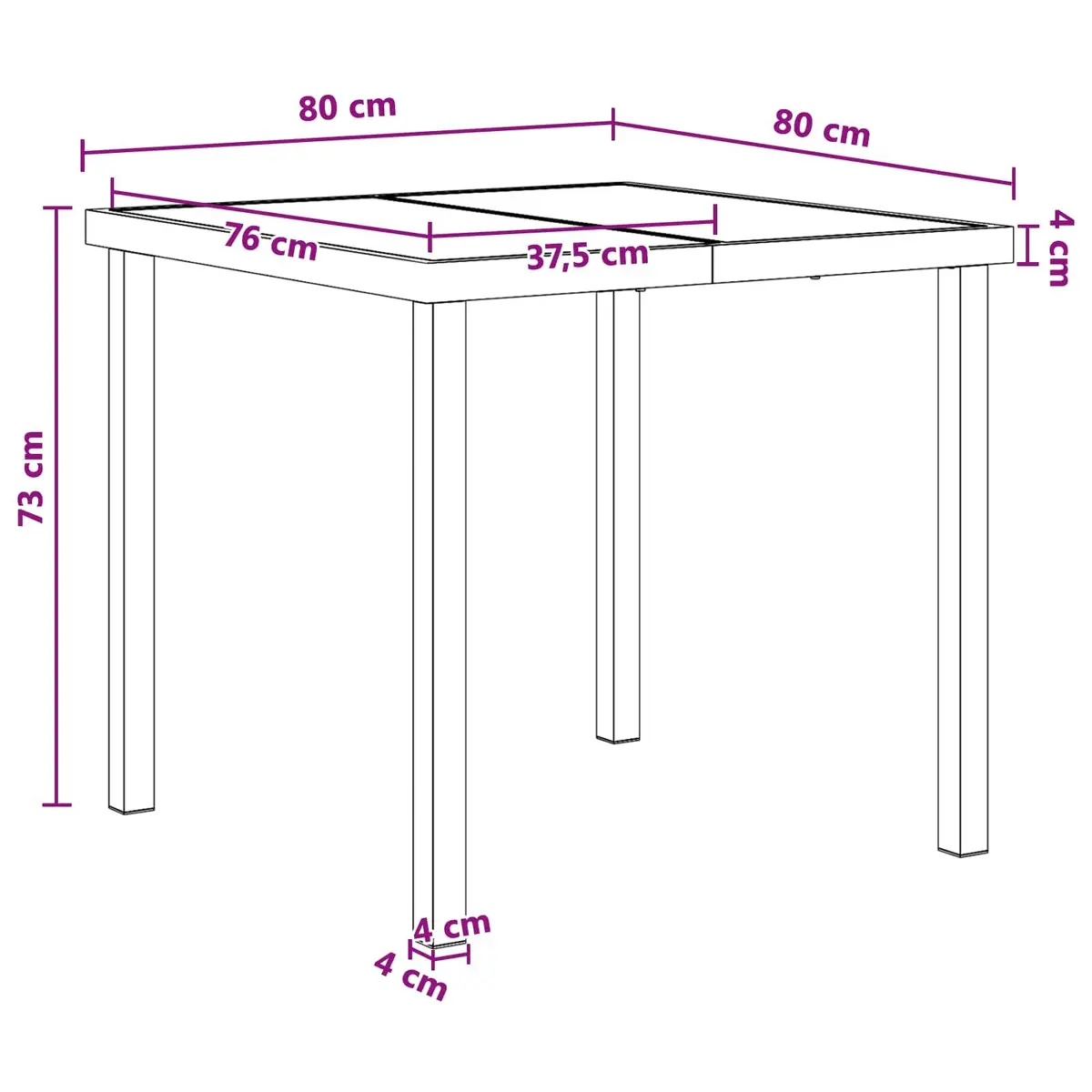 Outdoor Dining Set Poly Rattan 5 Piece Black with Glass Table