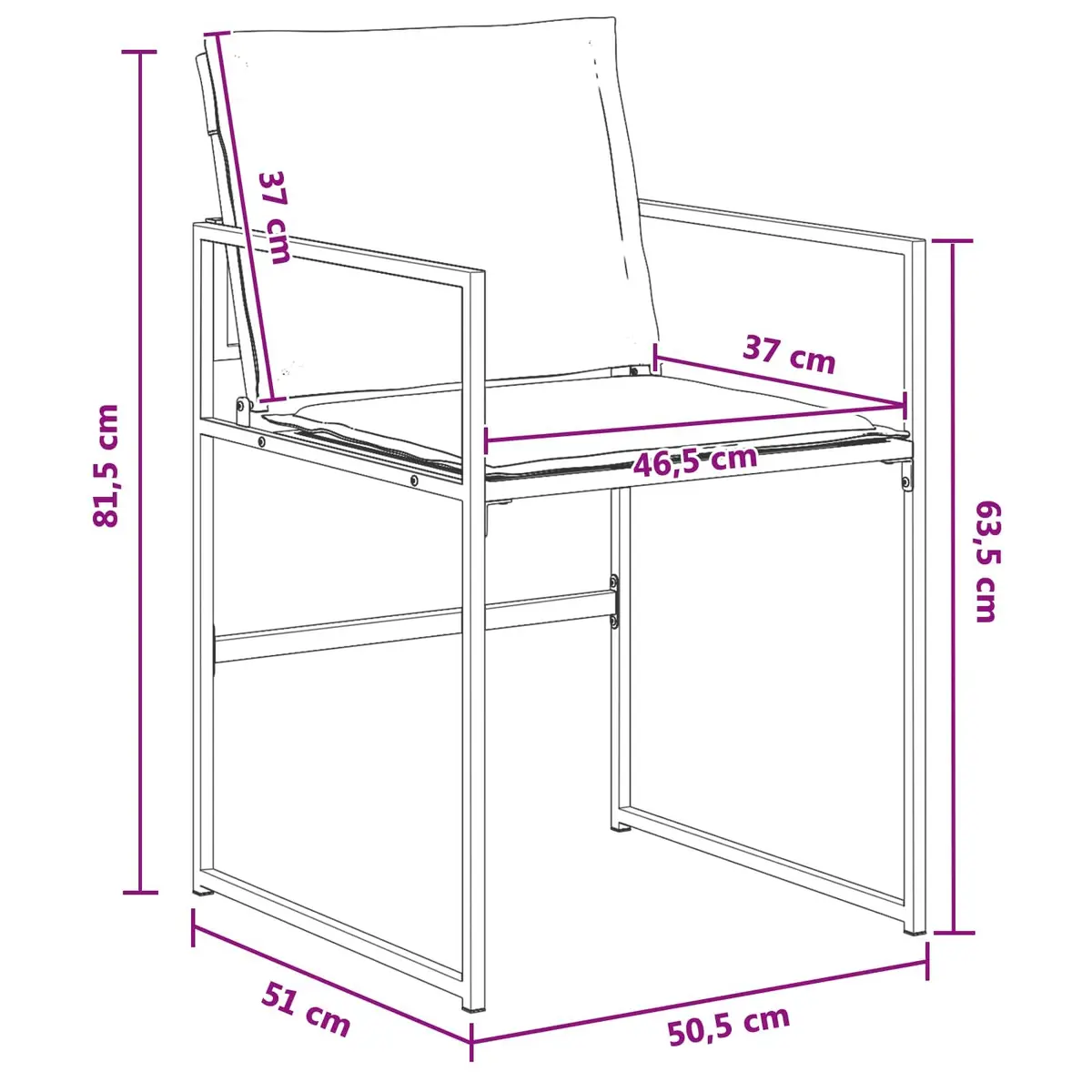 Outdoor Dining Set 5 Piece Black Powder-coated Steel Frame Tempered Glass
