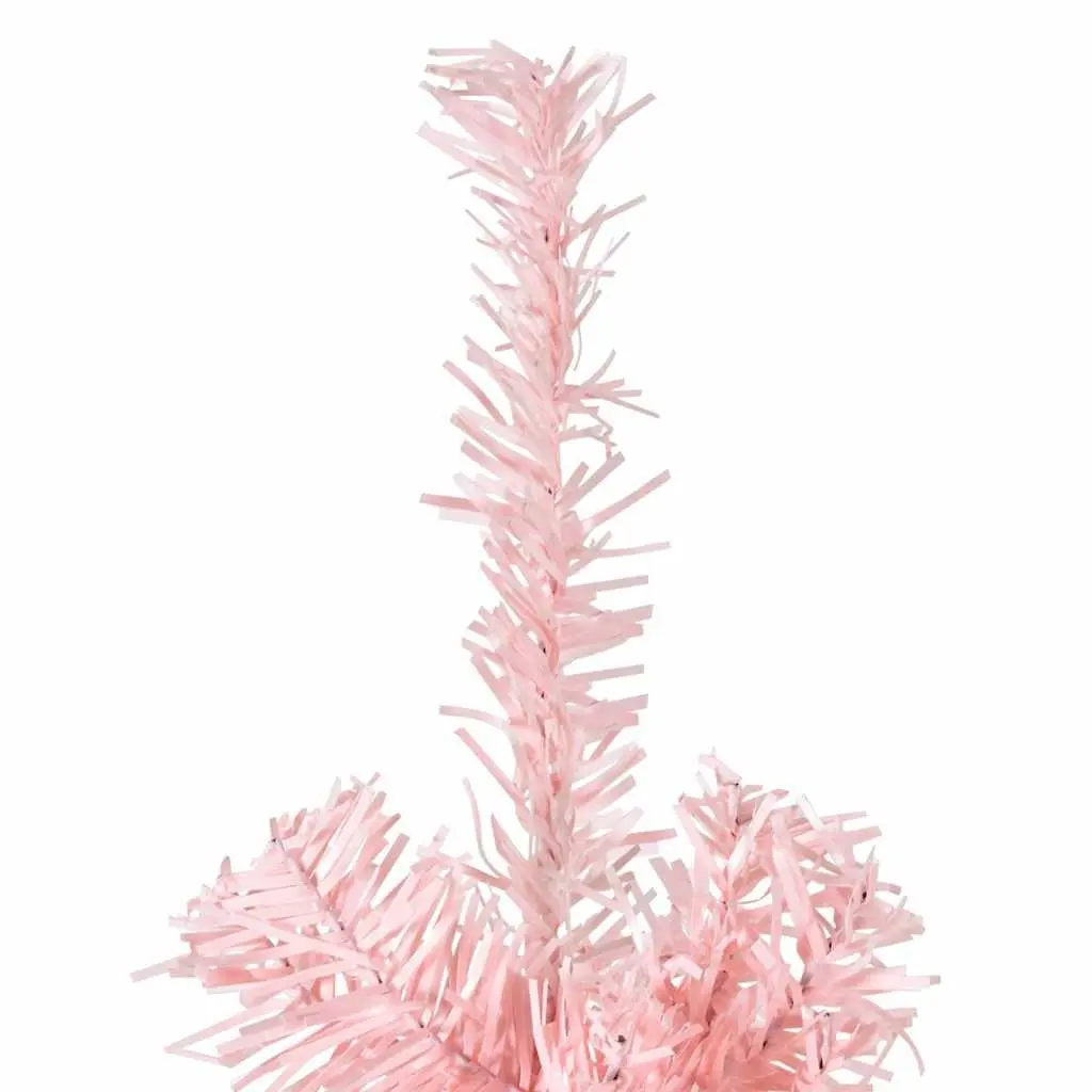 210cm Pink Half Christmas Tree for Home Use