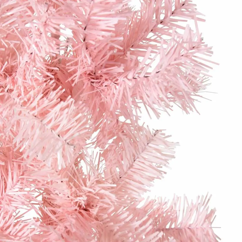 210cm Pink Half Christmas Tree for Home Use