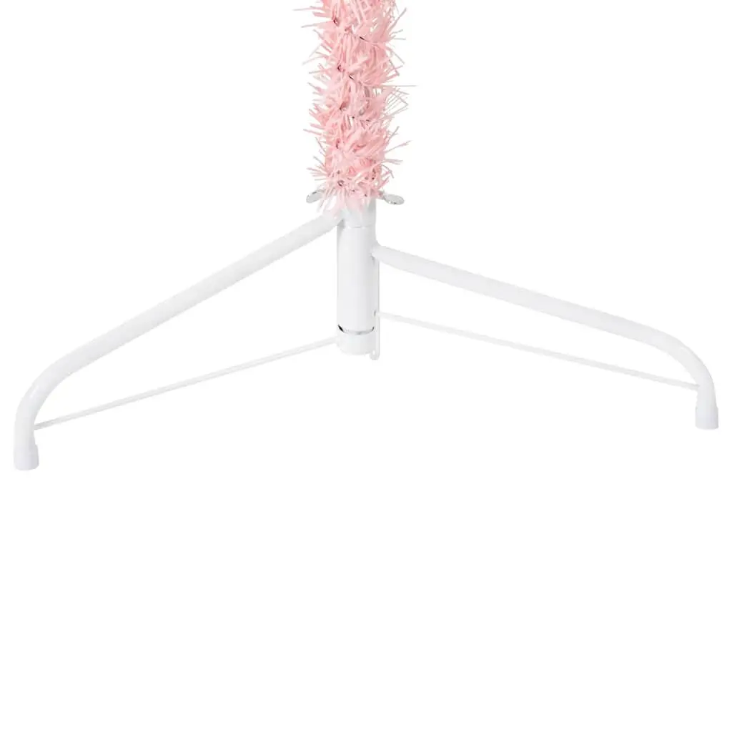 210cm Pink Half Christmas Tree for Home Use