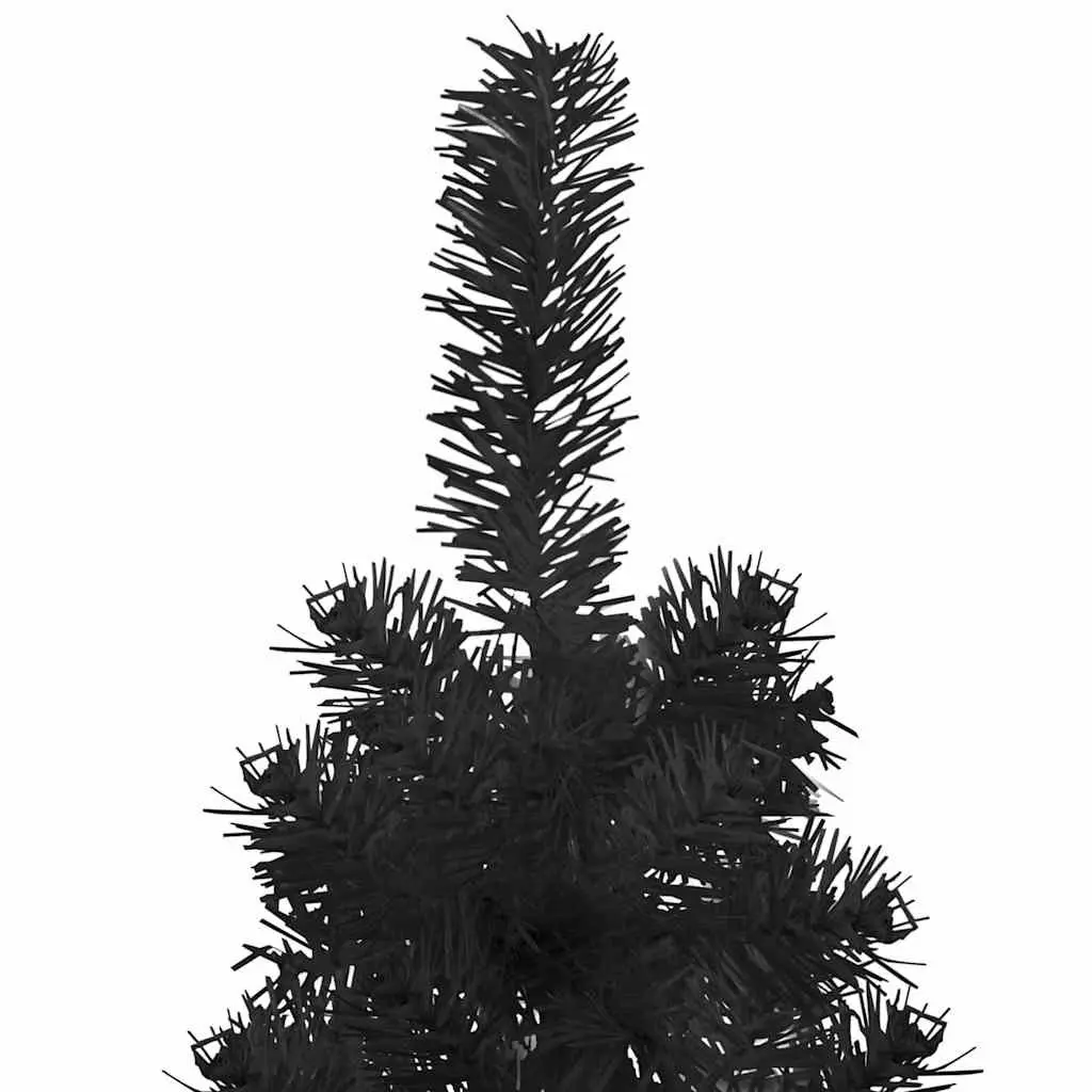 Slim Artificial Half Christmas Tree with Stand Space-Saving Holiday Decoration