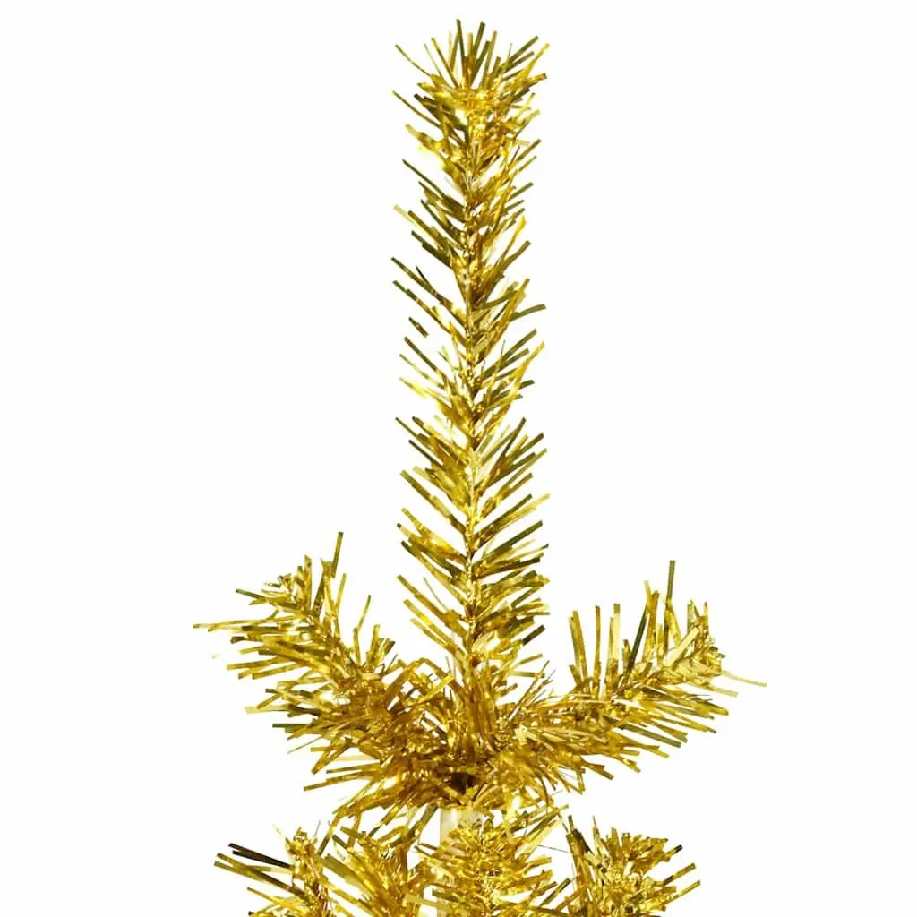 Half Christmas Tree Artificial PVC 210cm Gold