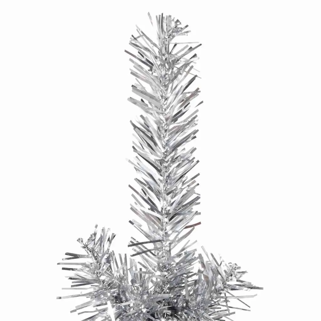 Half Christmas Tree Artificial PVC 180 cm Silver