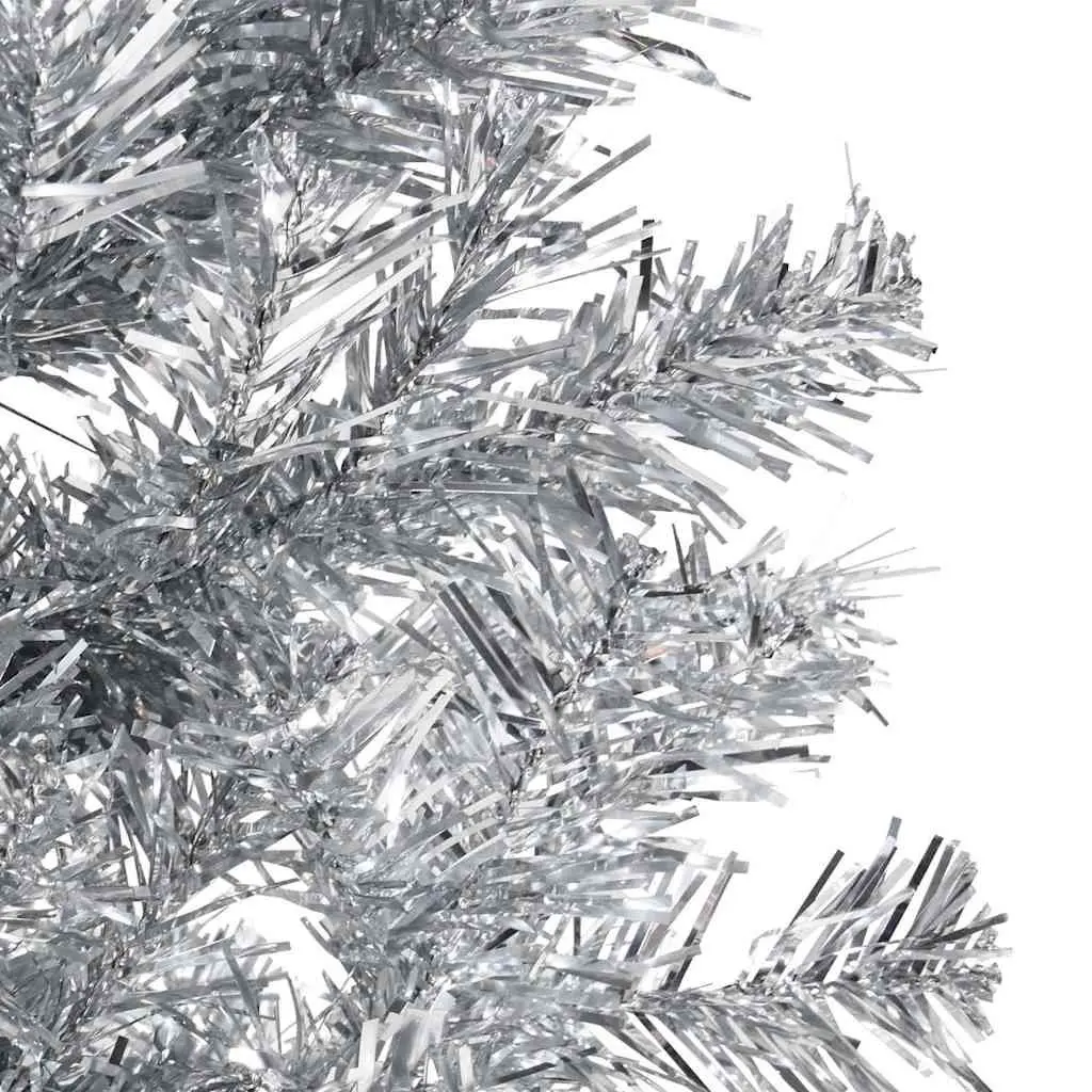 Half Christmas Tree Artificial PVC 180 cm Silver