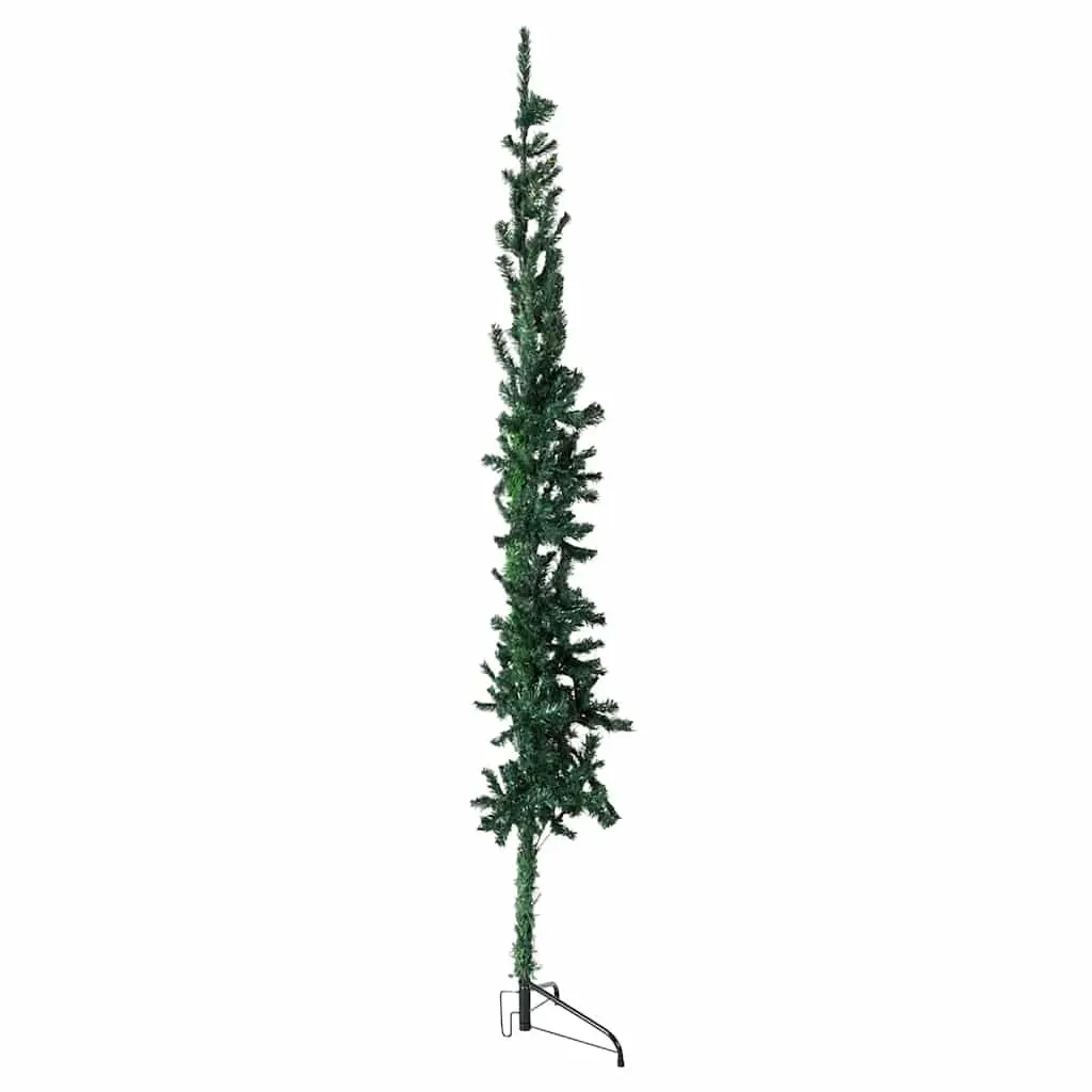 Half Christmas Tree Slim Green 150cm Artificial with Stand