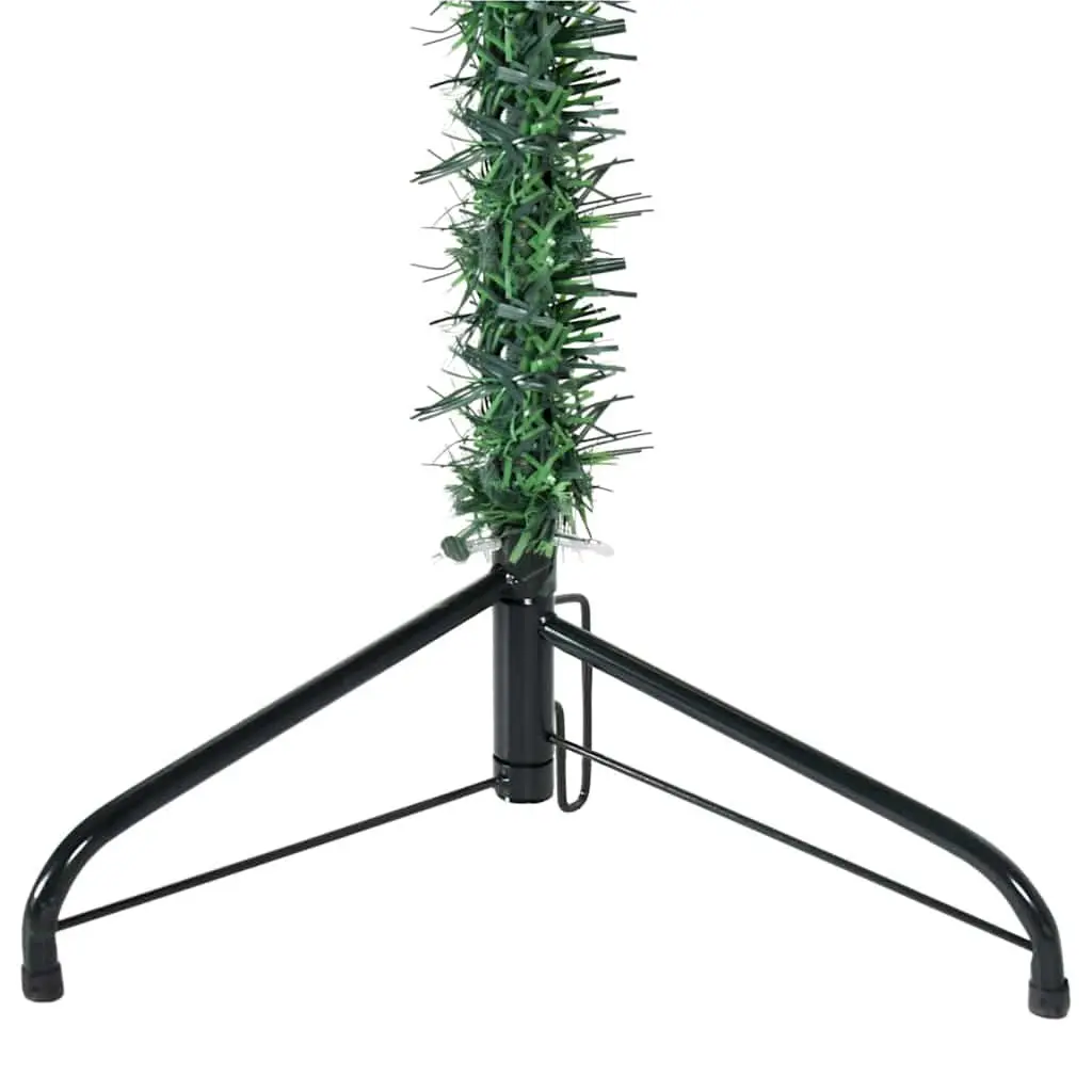 Half Christmas Tree Slim Green 150cm Artificial with Stand