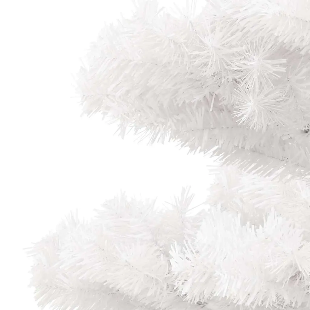 Pre-lit Christmas Tree PVC 120cm White with LED Lighting Effects