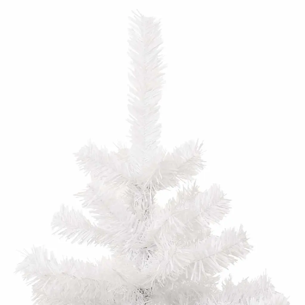 Artificial Christmas Tree White Swirl Pre-lit 180cm with LED Lights and Stand