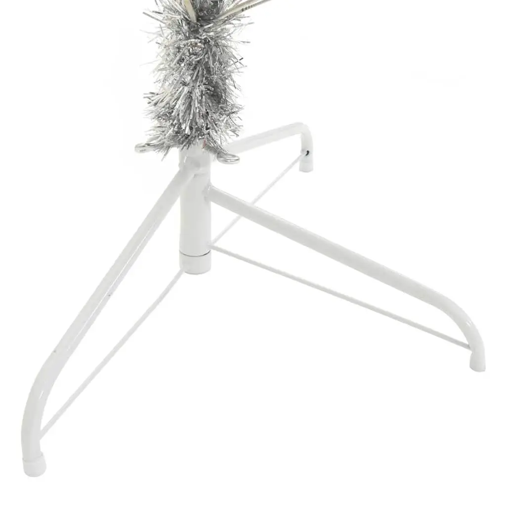 Half Christmas Tree 240cm Silver Artificial Xmas Seasonal Holiday Home Decor