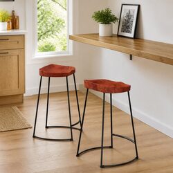 Practical Bar Stools for Home - Versatile Seating, 2 pcs