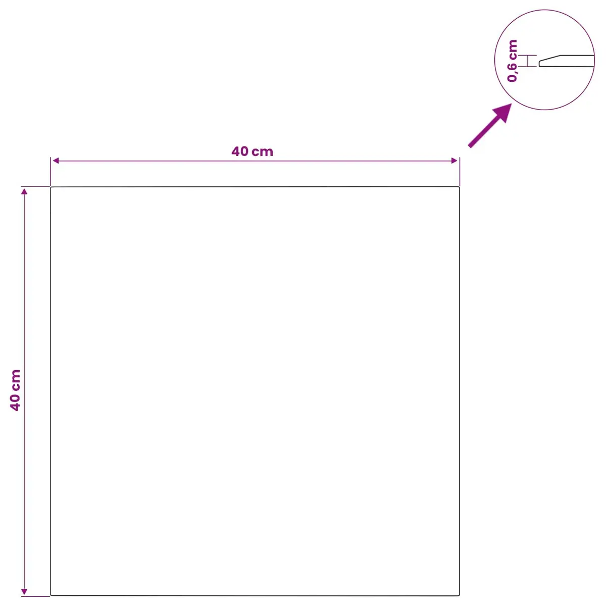 Tempered Glass Tabletop 40cm Square Transparent Durable for Dining Coffee Garden Use