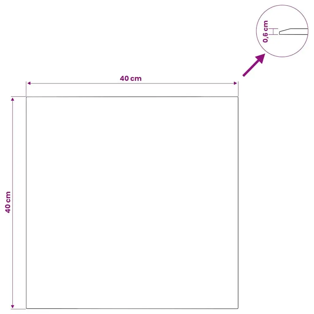 Tempered Glass Tabletop 40cm Square Transparent Durable for Dining Coffee Garden Use