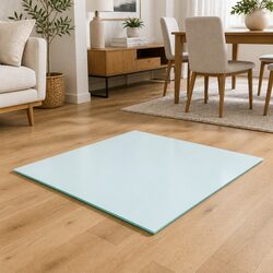 Versatile 50x50 cm Tempered Glass Table Top for Home Use