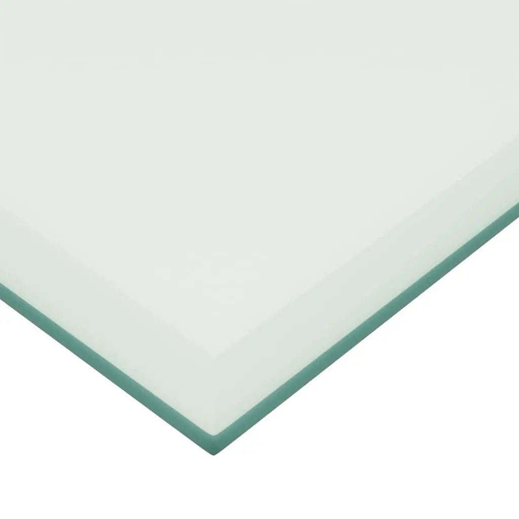 Tempered Glass Table Top 50x50 cm Transparent Dining Coffee Garden Tabletop