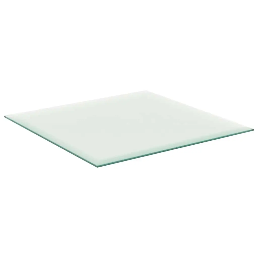 Tempered Glass 60x60 cm Tabletop Transparent for Dining Coffee Garden Furniture