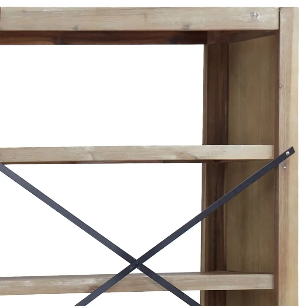 4-Tier Wooden Bookcase Solid Acacia 80x30x110 cm Brown Standing Shelf Storage Display