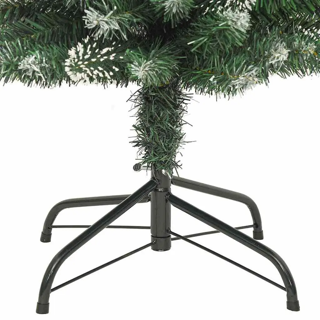 Artificial Christmas Tree Slim 180cm Green PVC with Steel Stand