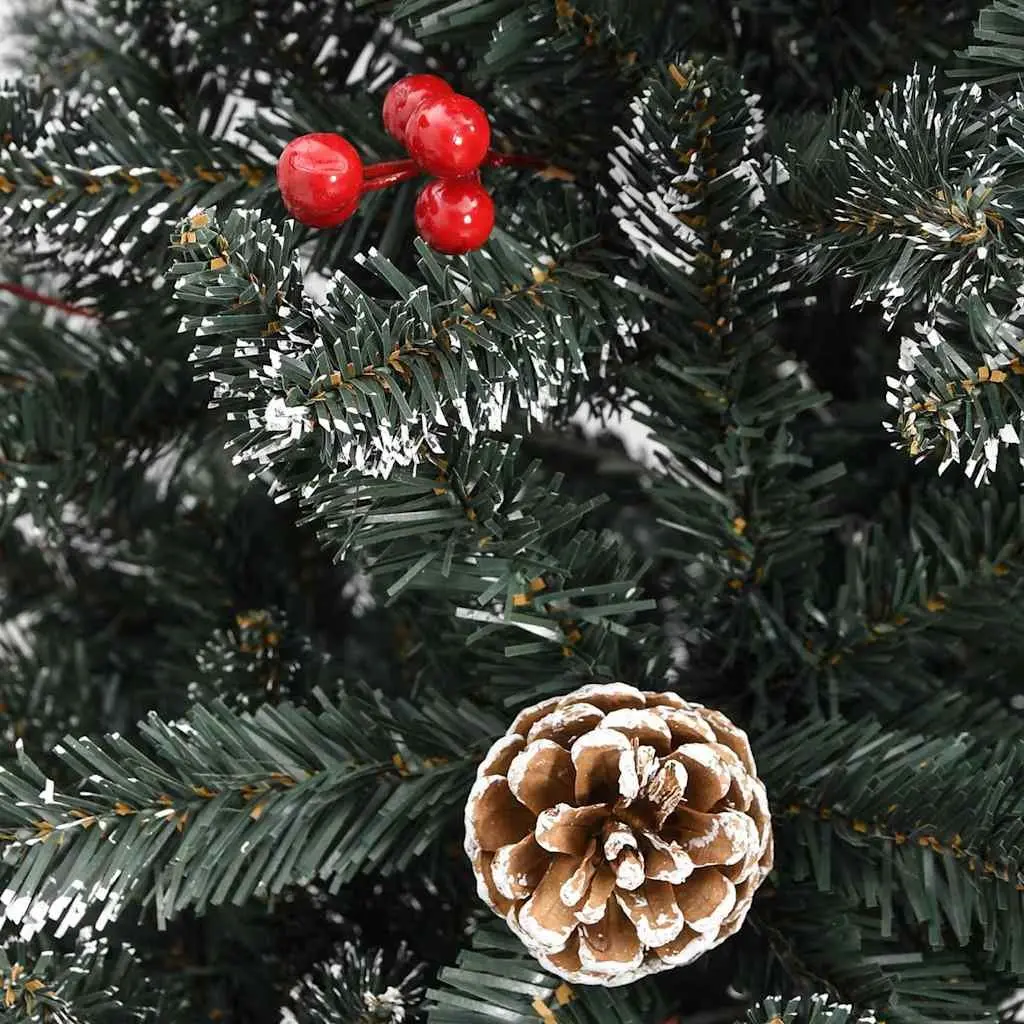Artificial Christmas Tree PVC Hinged Branches 240cm Green