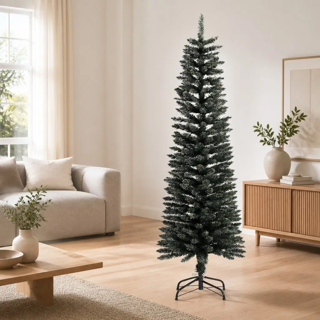 Artificial Christmas Tree Slim PVC 150cm Green Bushy