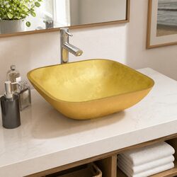 Versatile Above-Counter Glass Sink for Any Space