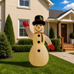 Durable Inflatable Snowman for Christmas Yard Displays