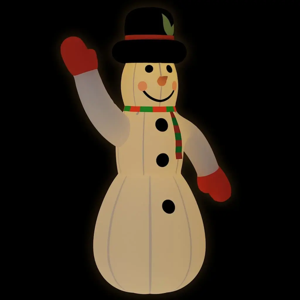 Christmas Inflatable Snowman with LED Lights Outdoor Yard Holiday Decoration